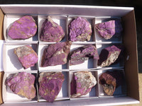 Natural Metallic Purpurite Cobbed Specimens x 12 From Erongo, Namibia - Toprock Gemstones and Minerals 