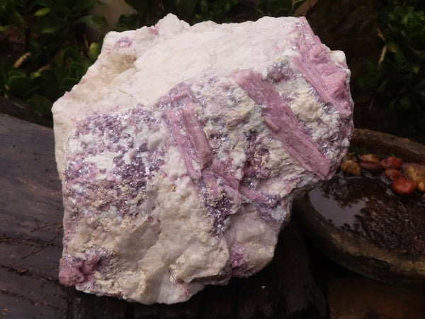 Natural XXXL Rubellite Pink Tourmaline With Lepidolite In Quartz  x 1 From Namibia - TopRock