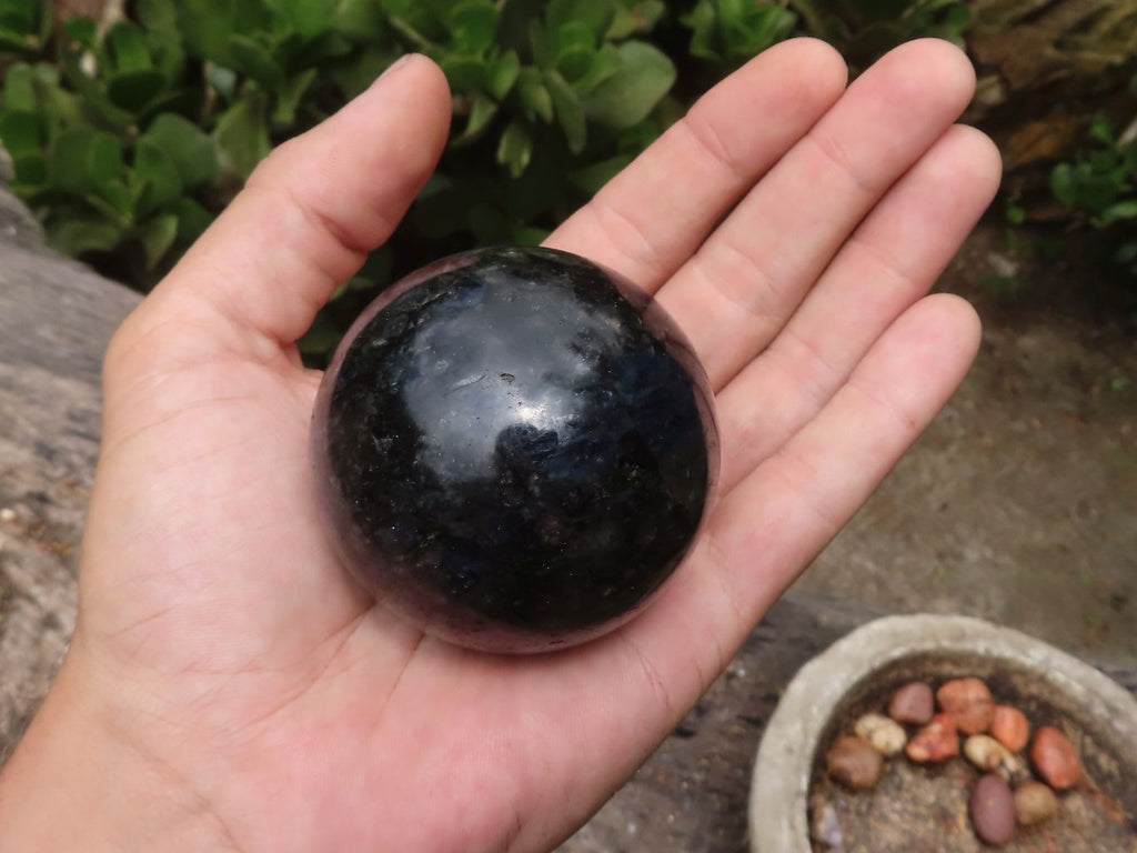 Polished Blue Iolite / Water Sapphire Spheres  x 4 From Madagascar - TopRock