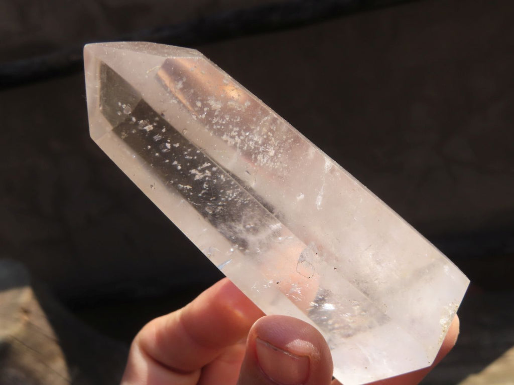 Polished Clear Quartz Crystal Points  x 6 From Madagascar - Toprock Gemstones and Minerals 