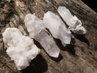 Natural Single Clear Quartz Crystals  x 20 From Mpika, Zambia - Toprock Gemstones and Minerals 