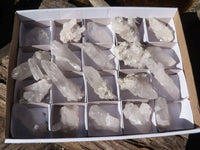 Natural Single Clear Quartz Crystals  x 20 From Mpika, Zambia - Toprock Gemstones and Minerals 