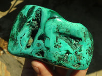 Polished Malachite Free Forms x 3 From Kolwezi, Congo - Toprock Gemstones and Minerals 