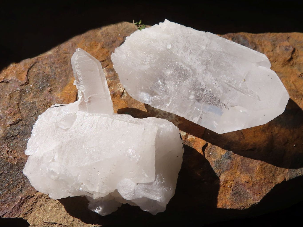 Natural Single Clear Quartz Crystals  x 20 From Mpika, Zambia - Toprock Gemstones and Minerals 