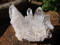 Natural Single Clear Quartz Crystals  x 20 From Mpika, Zambia - Toprock Gemstones and Minerals 