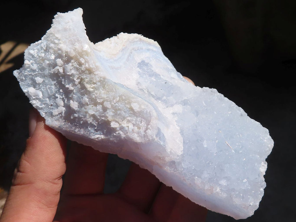 Natural Etched Blue Chalcedony Specimens  x 6 From Nsanje, Malawi - Toprock Gemstones and Minerals 