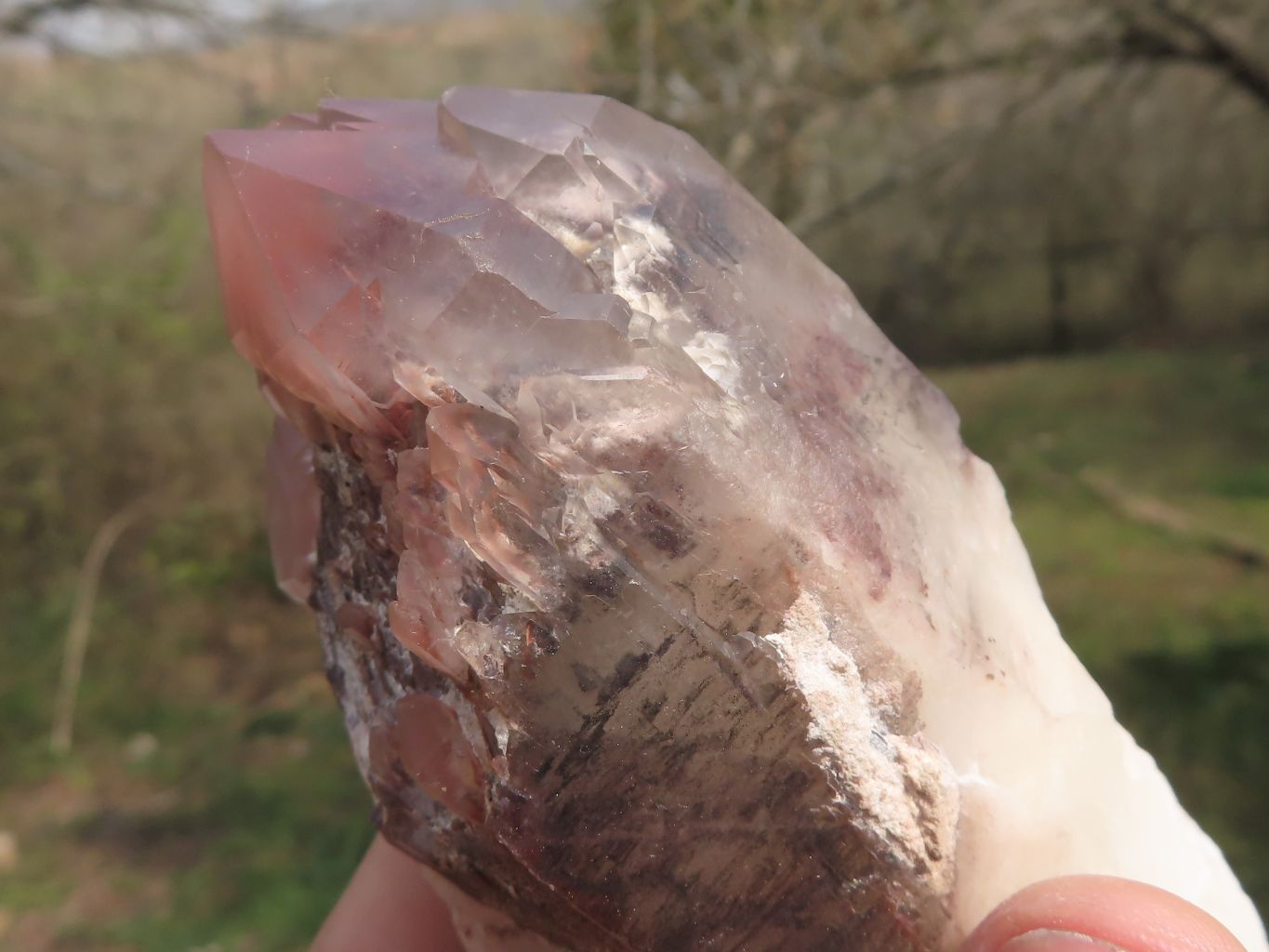 Natural Red Hematoid Phantom Quartz Clusters  x 3 From Karoi, Zimbabwe - TopRock