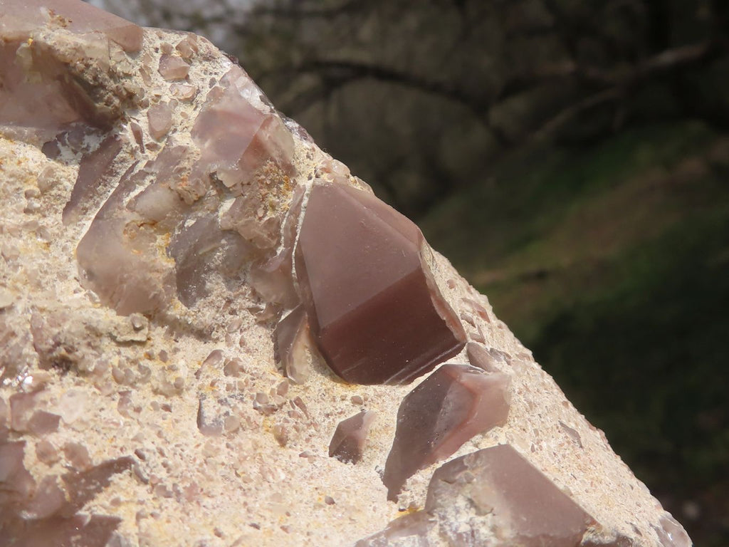 Natural Red Hematoid Phantom Quartz Clusters  x 3 From Karoi, Zimbabwe - TopRock