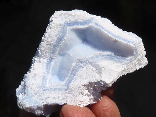 Natural Etched Blue Chalcedony Specimens  x 35 From Nsanje, Malawi - Toprock Gemstones and Minerals 