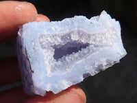 Natural Etched Blue Chalcedony Specimens  x 35 From Nsanje, Malawi - Toprock Gemstones and Minerals 