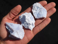 Natural Etched Blue Chalcedony Specimens  x 35 From Nsanje, Malawi - Toprock Gemstones and Minerals 