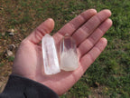 Polished Highly Selected Mix Of Semi Optic & Smokey Wispy Phantom Quartz x 12 From Madagascar - TopRock