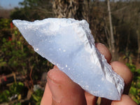 Natural Etched Blue Chalcedony Specimens  x 35 From Nsanje, Malawi - Toprock Gemstones and Minerals 