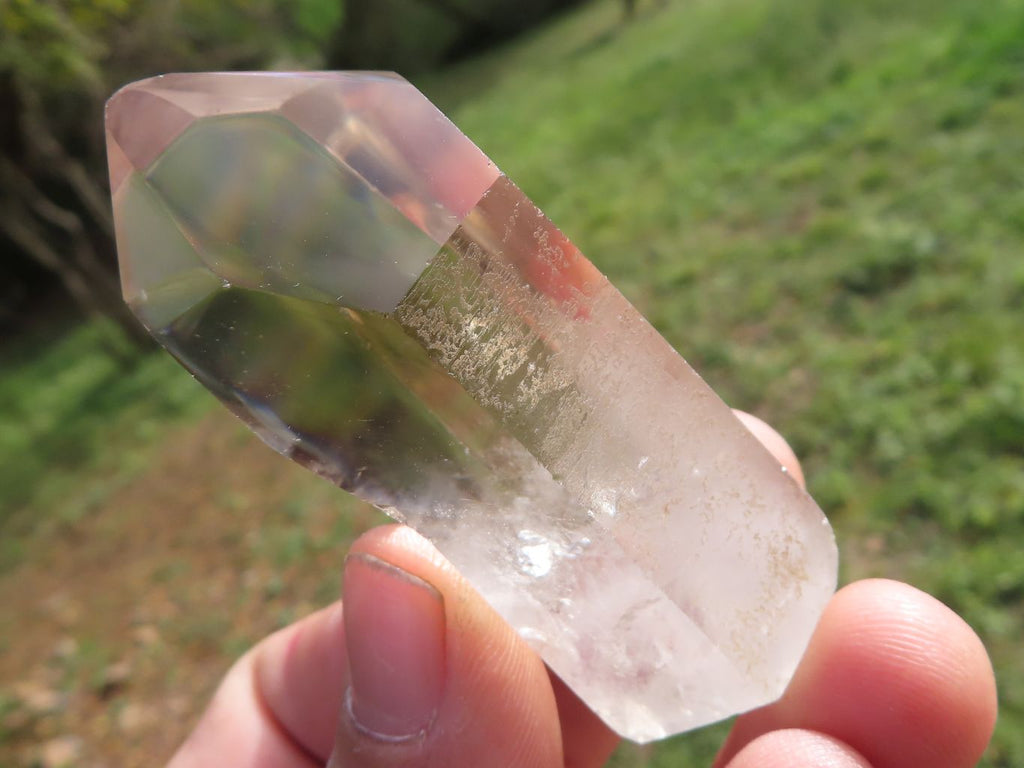 Polished Highly Selected Mix Of Semi Optic & Smokey Wispy Phantom Quartz x 12 From Madagascar - TopRock