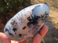 Polished Banded Agate Standing Free Forms  x 4 From West Coast, Madagascar - Toprock Gemstones and Minerals 