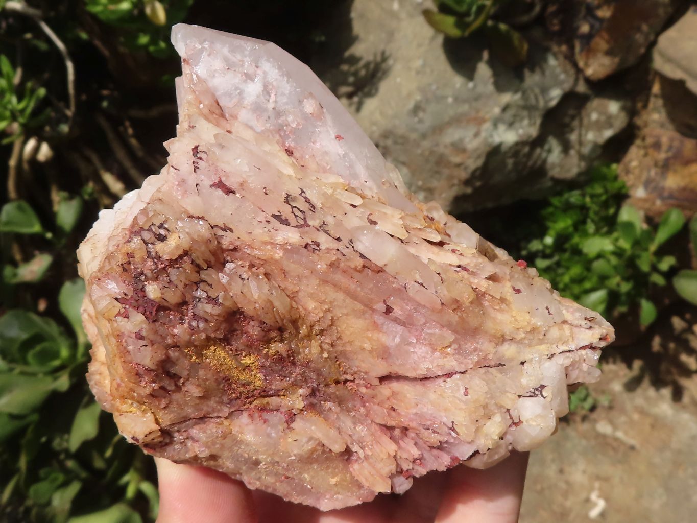 Natural Mixed Selection Of Quartz Clusters  x 4 From Madagascar - TopRock