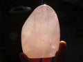 Polished Gemmy Pink Rose Quartz Standing Free Forms x 2 From Madagascar - Toprock Gemstones and Minerals 