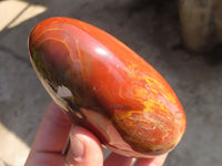Polished Red Podocarpus Petrified Wood Standing Free Forms x 4 From Mahajanga, Madagascar - Toprock Gemstones and Minerals 