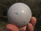 Polished Blue Spotted Spinel Quartz Spheres & Standing Free Form x 3 From Madagascar - TopRock
