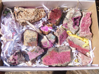Natural Pink Salrose Cobaltion Dolomite Specimens  x 13 From Kakanda, Congo