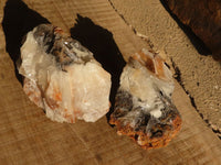 Natural Rare Bladed Barite Specimens x 2 From Congo