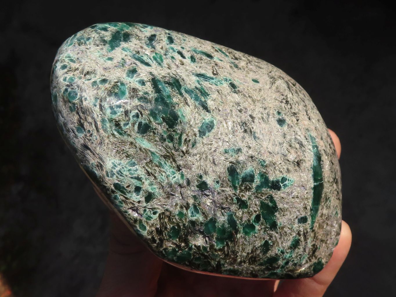 Polished Rare Emerald Mica In Matrix Standing Free Forms x 2 From Mutoko, Zimbabwe - Toprock Gemstones and Minerals 