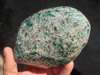 Polished Rare Emerald Mica In Matrix Standing Free Forms x 2 From Mutoko, Zimbabwe - Toprock Gemstones and Minerals 