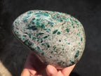 Polished Rare Emerald Mica In Matrix Standing Free Forms x 2 From Mutoko, Zimbabwe - Toprock Gemstones and Minerals 