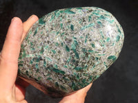 Polished Rare Emerald Mica In Matrix Standing Free Forms x 2 From Mutoko, Zimbabwe - Toprock Gemstones and Minerals 