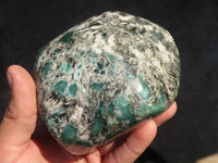 Polished Rare Emerald Mica In Matrix Standing Free Forms x 2 From Mutoko, Zimbabwe - Toprock Gemstones and Minerals 