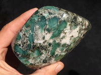 Polished Rare Emerald Mica In Matrix Standing Free Forms x 2 From Mutoko, Zimbabwe - Toprock Gemstones and Minerals 