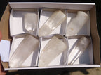 Polished Clear Quartz Crystal Points  x 6 From Madagascar - Toprock Gemstones and Minerals 