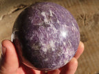 Polished Purple Lepidolite Spheres With Pink Tourmaline  x 2 From Madagascar - Toprock Gemstones and Minerals 