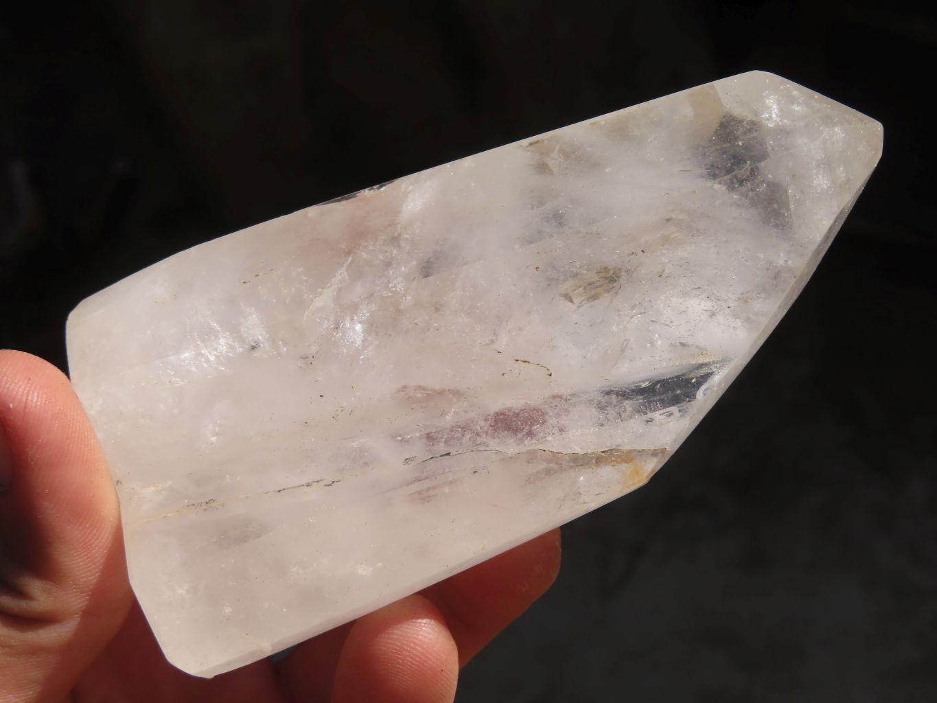 Polished Clear Quartz Crystal Points  x 6 From Madagascar - Toprock Gemstones and Minerals 