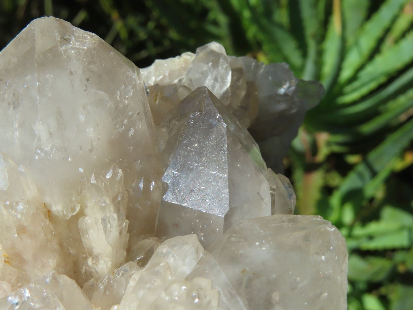 Natural Smokey Phantom Quartz Clusters x 4 From Lwena, Congo - TopRock