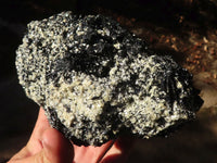 Natural Schorl Black Tourmaline Specimens x 2 From Erongo, Namibia - Toprock Gemstones and Minerals 