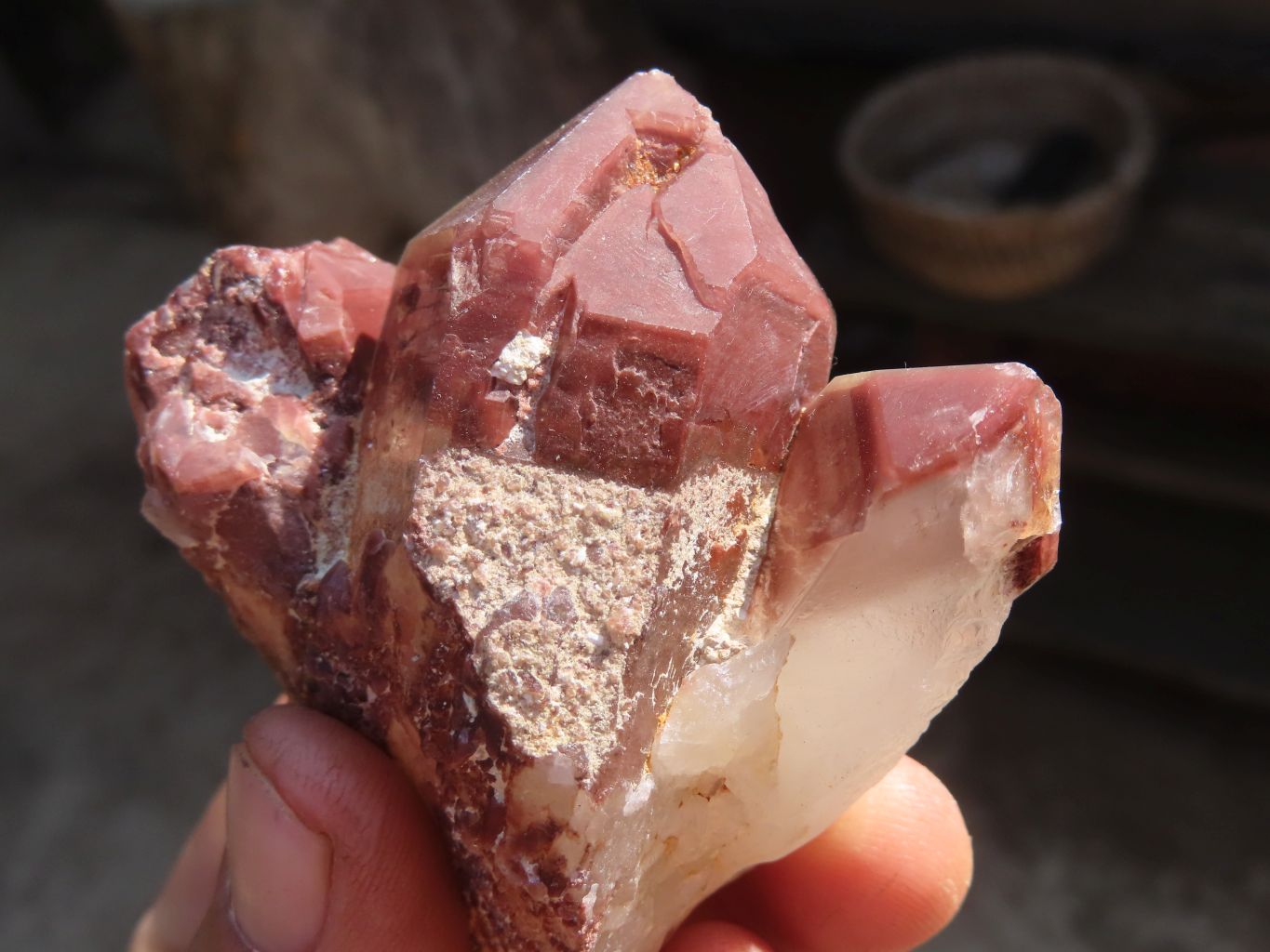 Natural Red Hematoid Quartz Specimens x 12 From Karoi, Zimbabwe - Toprock Gemstones and Minerals 