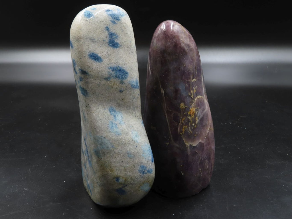 Polished Mixed Standing Free Forms  x 2 From Madagascar - TopRock