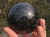 Polished Rare Iolite / Water Sapphire Spheres  x 3 From Madagascar - TopRock