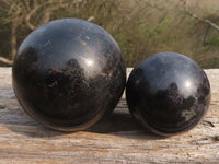 Polished Rare Iolite / Water Sapphire Spheres  x 3 From Madagascar - TopRock