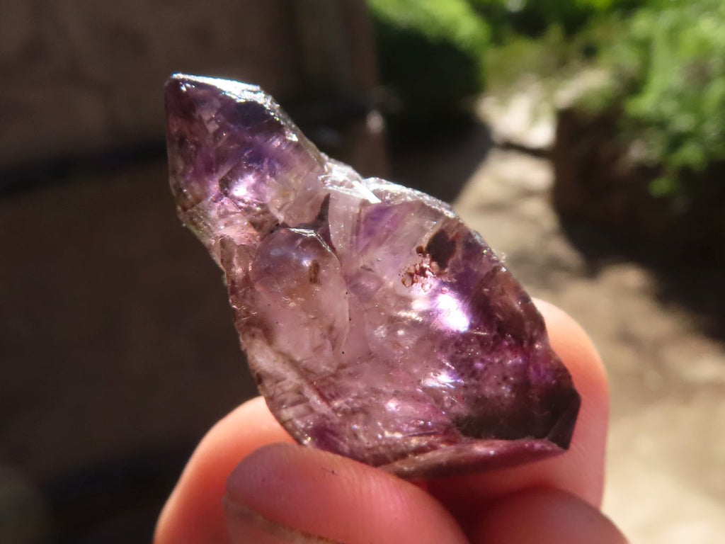 Natural Smokey Amethyst Window Quartz Crystals  x 20 From Chiredzi, Zimbabwe - Toprock Gemstones and Minerals 