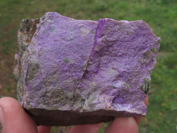 Natural Rough Cobbed Stichtite With Green Serpentine (Atlantisite) Specimens  x 4 From Barberton, South Africa - TopRock