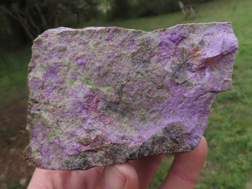 Natural Rough Cobbed Stichtite With Green Serpentine (Atlantisite) Specimens  x 4 From Barberton, South Africa - TopRock