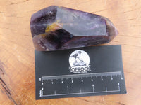 Polished  Dark Purple Chevron Amethyst Quartz Crystals x 6 From Zambia - TopRock