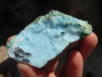 Natural Drusy Coated Chrysocolla Dolomite Specimens x 6 From Congo - Toprock Gemstones and Minerals 