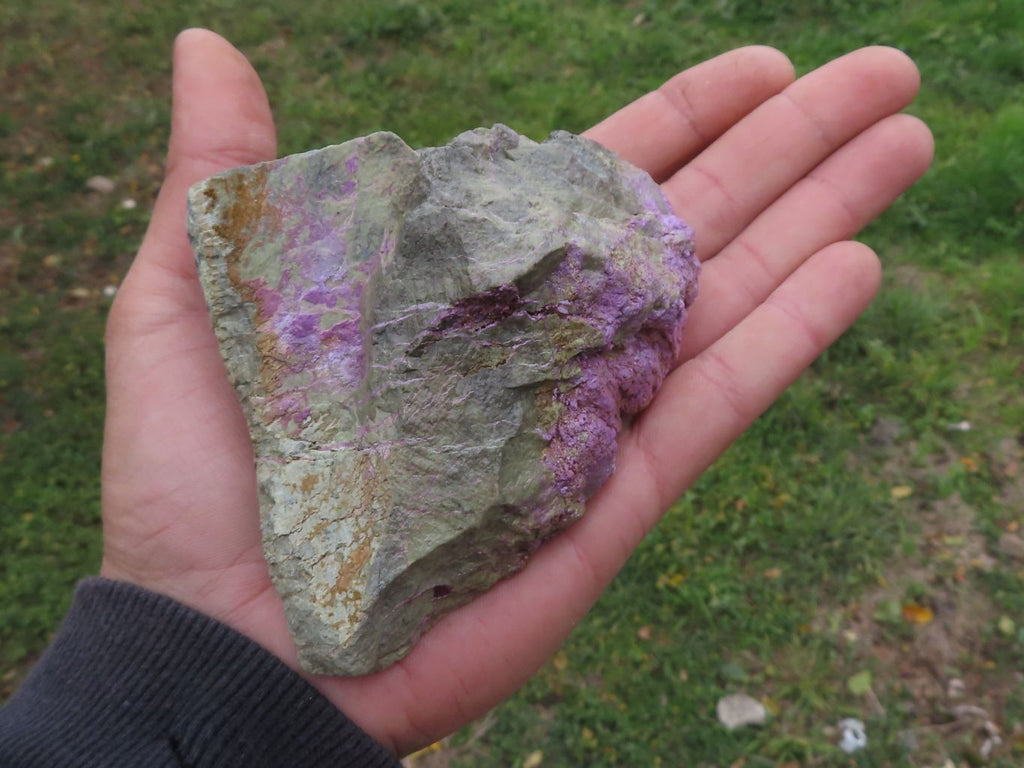 Natural Rough Cobbed Stichtite With Green Serpentine (Atlantisite) Specimens  x 4 From Barberton, South Africa - TopRock