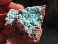 Natural Drusy Coated Chrysocolla Dolomite Specimens x 6 From Congo - Toprock Gemstones and Minerals 