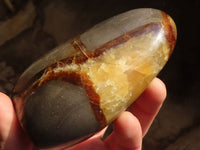 Polished Septaria Standing Free Forms x 4 From Mahajanga, Madagascar - Toprock Gemstones and Minerals 