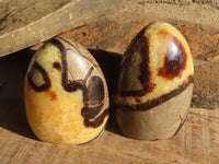 Polished Septaria Standing Free Forms x 4 From Mahajanga, Madagascar - Toprock Gemstones and Minerals 