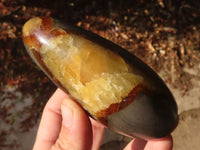 Polished Septaria Standing Free Forms x 4 From Mahajanga, Madagascar - Toprock Gemstones and Minerals 